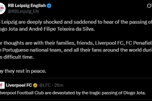 莱比锡悼念若塔&amp;其弟弟：与所有人同在，愿逝者安息